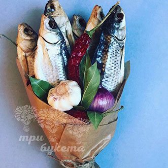 26. Букет с рыбой и овощами